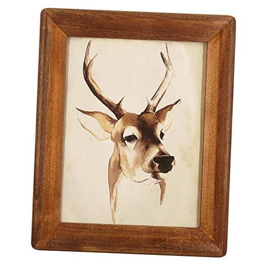 8x10 Picture Frames,Rustic Wood Frame with Glass Front, 8 x 10 inch Brown-image