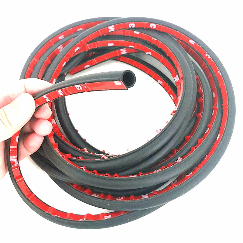 Almofada à prova de som 8 metros formato Big D tira de vedação de porta de carro borracha ruído tira de intempéries - Imagem 4 de 4