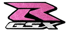 Suzuki GSXR Embroidered Jacket patch Hot Pink...