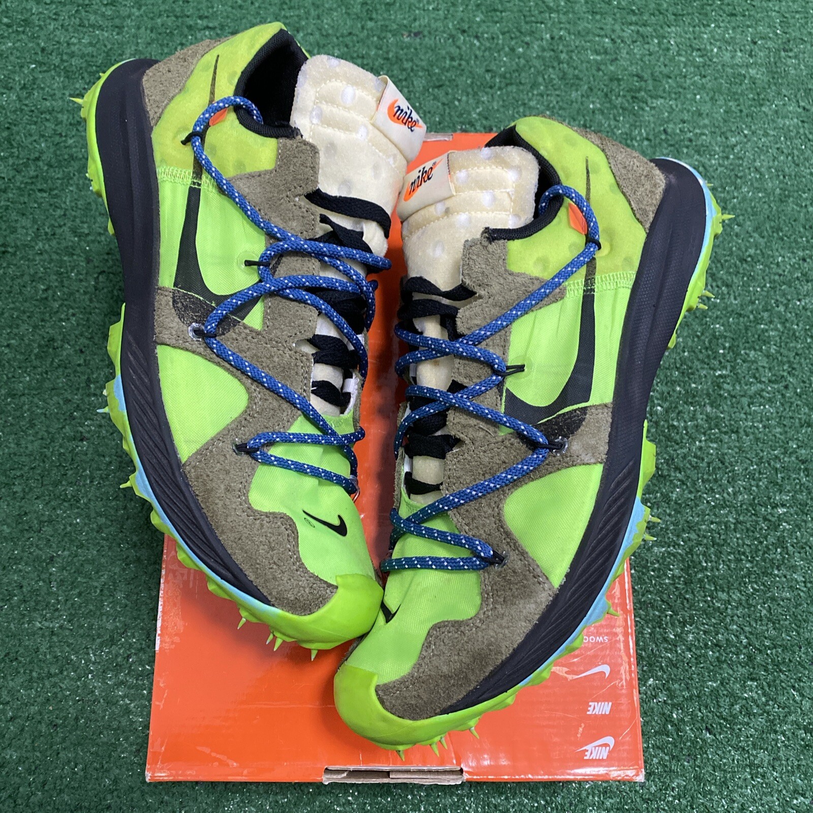 OFF WHITE X NIKE Taglia 11 5W e taglia 10M Nike Off White x Air Zoom Terra Kiger 5 SPEDIZIONE VELOCE!