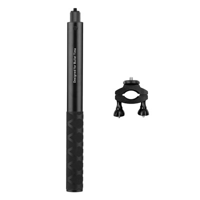 28cm-115cm Motorcycle Bike Invisible Selfie Stick Handlebar Mount Bracket Z8T0