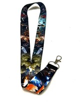 Disney Lanyard CAPT AMERICA, Ironman, Avengers Pin Trading - ID/ Holder NEW 17