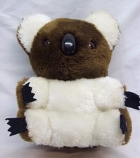 VINTAGE Dakin 1968 BROWN  WHITE KOALA BEAR 9" Plush Stuffed Animal Toy Antique