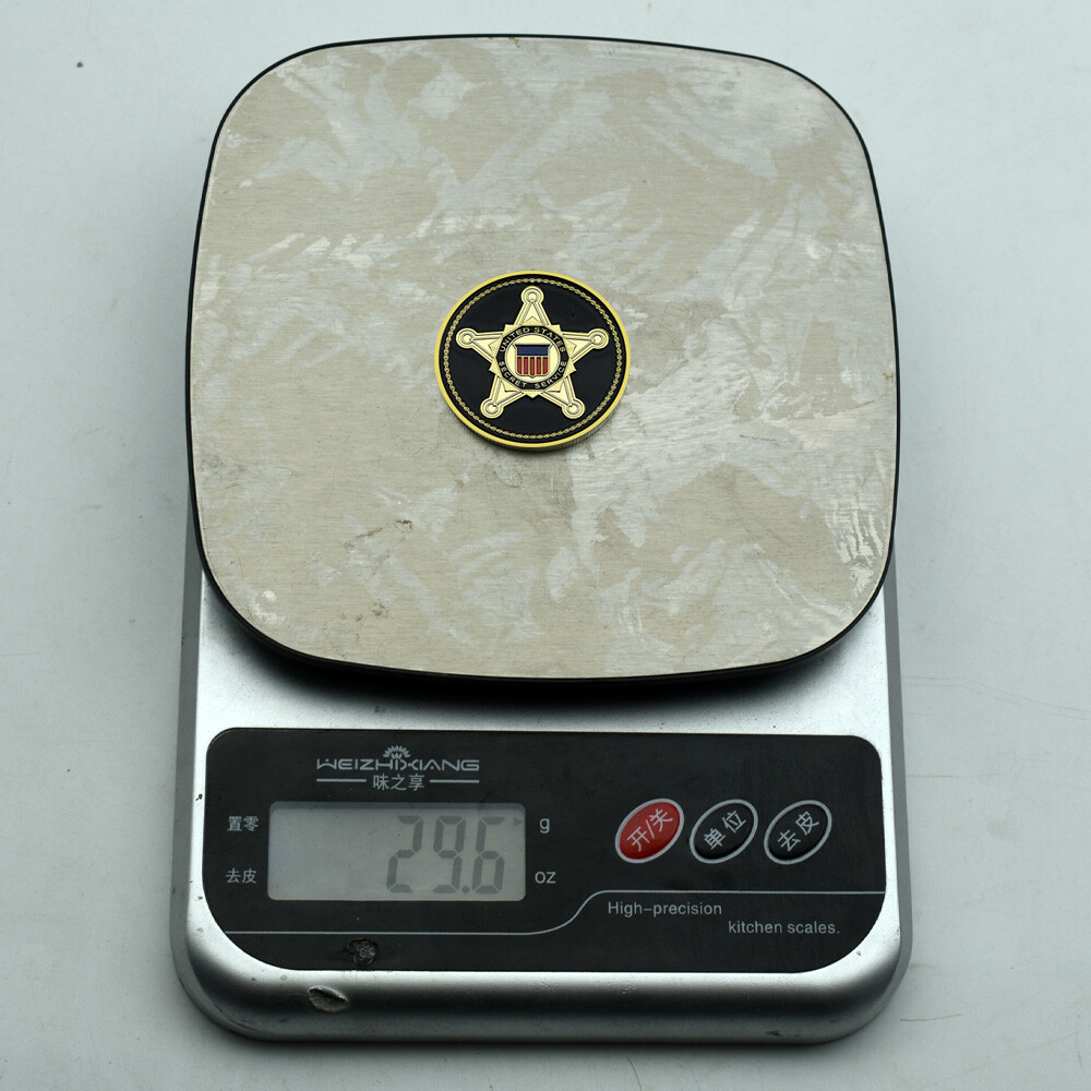 Servizio Segreto Degli Stati Uni Libertà Milare Aquila Piatto D'oro Regalo Di Raccolta Di Monete Da Sfida Rare - Foto 10