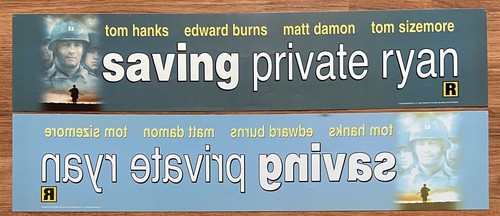 📽 Saving Private Ryan (1998) - Double-Sided - Movie Theater Mylar / Poster 5x25