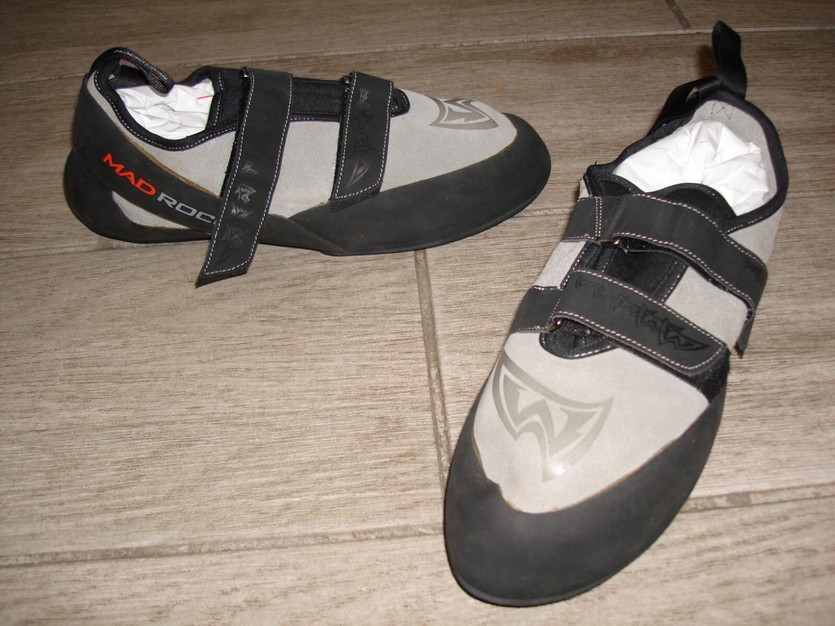 NEW Mad Rock Climbing Shoes Gray/Black Men's Size