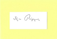 Ilya Prigogine "Nobelpreis" Autogramm signed 10x15 cm Karteikarte