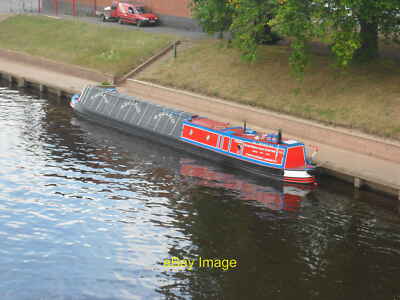 Foto 12x8 funktionierendes schmales Boot Hadar festgemacht in Worcester, neben der RA C2011