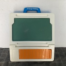 Fisher Price School Days Rolltop Play Desk Chalkboard with Magnetic Letters 1990