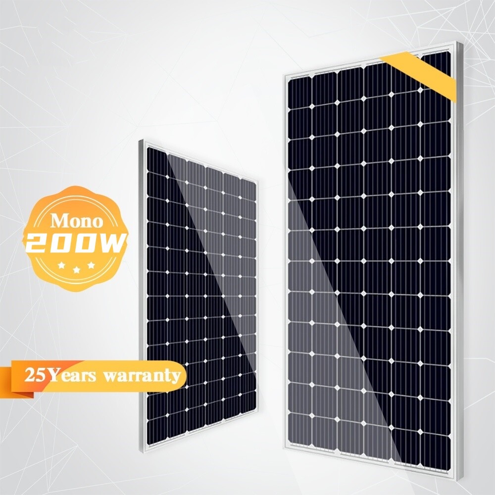 200W 12V Monocrystalline Solar Panel for RV Camper Marine Van Off-Grid Power