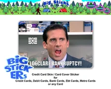Michael Scott Bankruptcy Office Vinyl Credit Card Sticker Skin Wrap