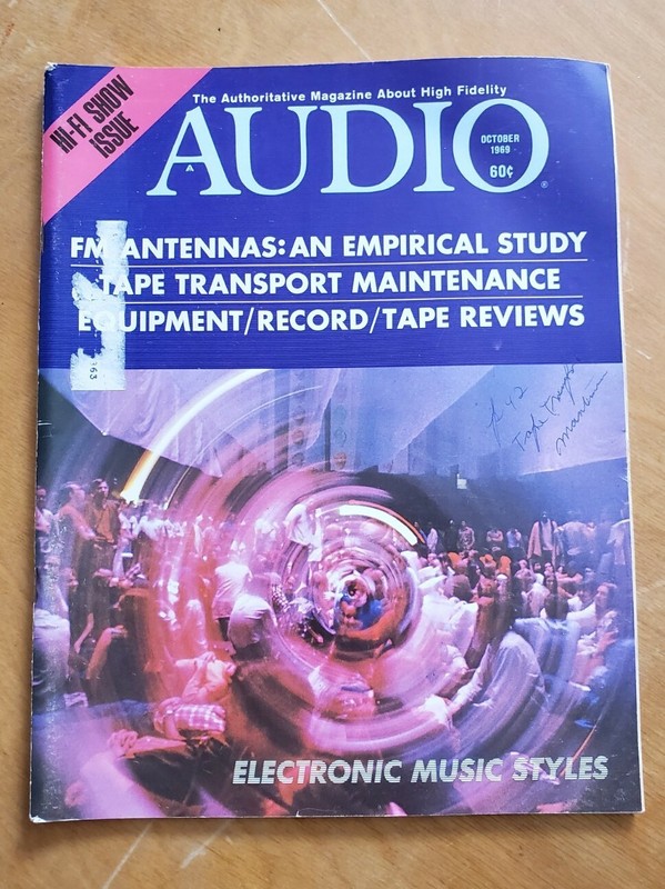 Audio Magazine October 1969 110 pgs Authoritative Magazine About High Fidelity
