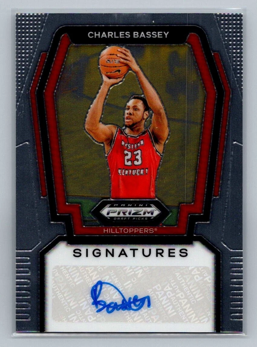 2024 Panini Prizm Draft Picks Signatures Charles Bassey Auto #S-CBS WKU RC