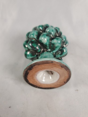 Caltagirone Keramik Tannenzapfen H. 4" Handarbeit in Italien Fabio Boria - Bild 3 von 3