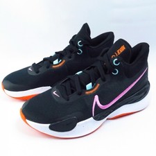 Mens Nike RENEW ELEVATE III Size 9.5 Basketball Shoes Black Sneakers