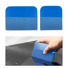 SHMZK 2 PCS PPF Squeegee, Anti-Scratch TPU Rubber Window Tint Squeegee Blue 