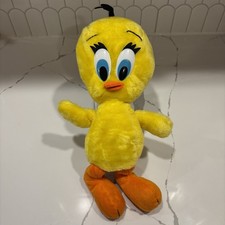 Vintage 1990 Tweety Bird Plush Warner Bros Character Mighty Star 13" Korea