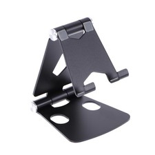 Folding Phone Holder Aluminum Alloy Desktop Stand for Smartphones and Tablets...