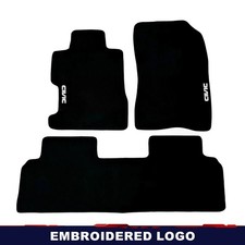 Car Floor Mats For Honda Civic Coupe 1996-2000 Waterproof Black Carpet Velour