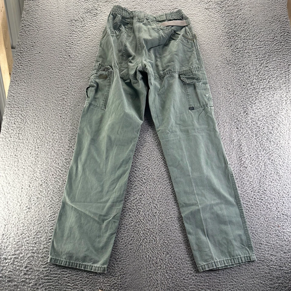 Pantalón táctico 5.11 para hombre 26x34 verde lona algodón carga recto utilitario ropa de trabajo Foto 4 de 4