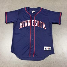 Minnesota Twins Majestic Made in USA Baseball Jersey Men's L