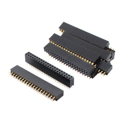 10 Stück 2,54mm Pitch Zweireihig 40-Pin Buchse DIP Pin Header Anschlussstecker