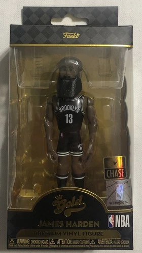 New Funko Gold NBA James Harden Premium Vinyl Figure *NIB* Chase Variant Pop!