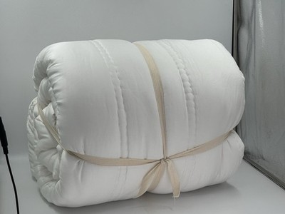 New West Elm King / CK Silky TENCEL Plush Comforter, White