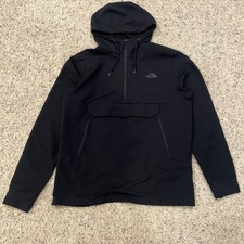 The North Face Mens Black 1/4 Zip Hooded Pull...