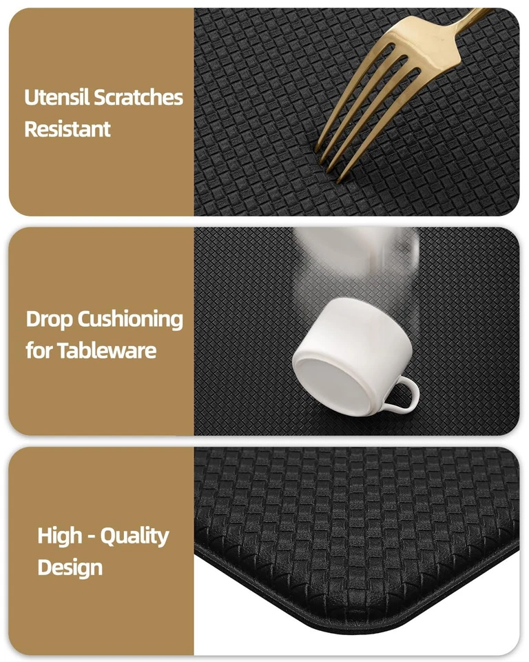 Cojín antifatiga alfombrilla de cocina acolchada para piso - 17x29+17x59, fácil limpieza,... Foto 3 de 4