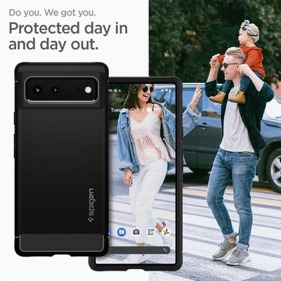 SPIGEN RUGGED ARMOR CASE FÜR GOOGLE PIXEL 6 COVER MIT KRATZSCHUTZ