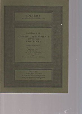 Sothebys 1980 Scientific Instruments, Watches and Clocks