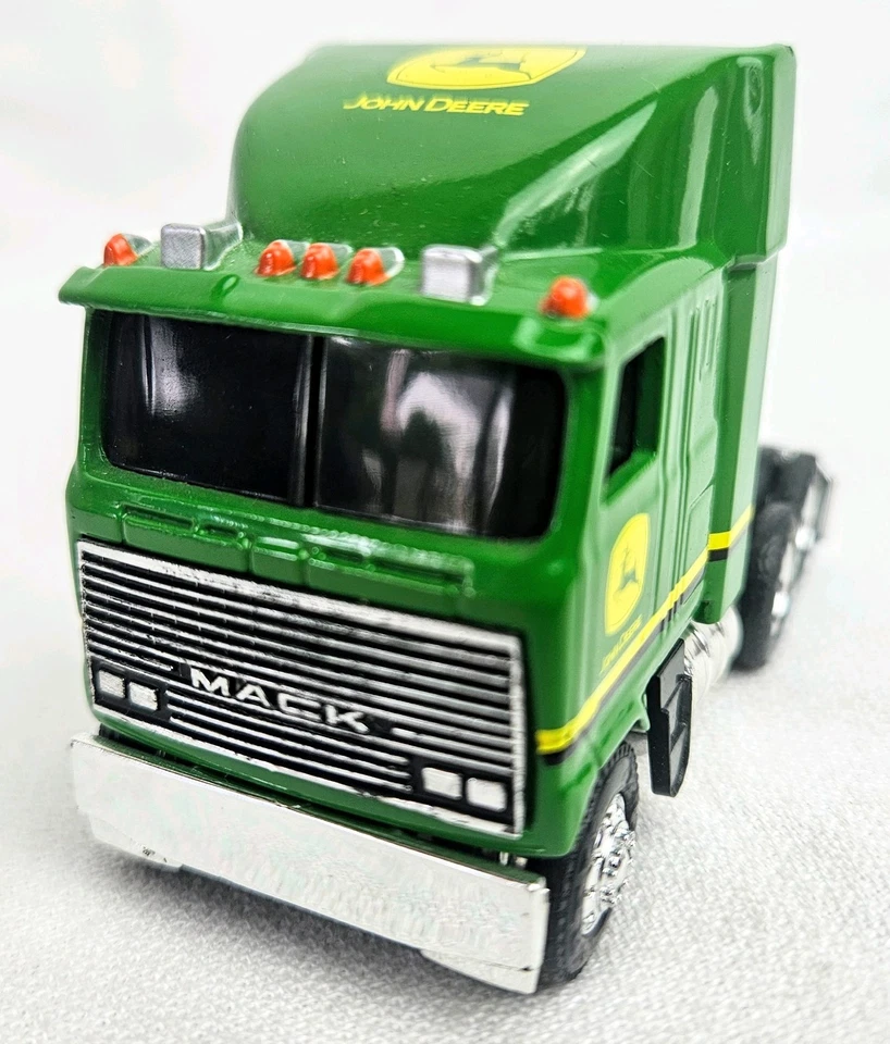 Ertl John Deere Mack Semi Truck Hauler 8310T  Tractor Cab Over 1/64 Lowboy Rare - Image 4 of 4