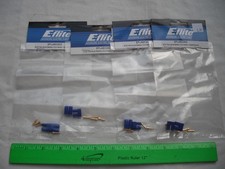 Lot of 4 E-flite EFLAEC203 EC2 Device and Battery Connector,M/F,RC R/C Plane Car