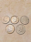 Lot of 5  Kennedy Half Dollars