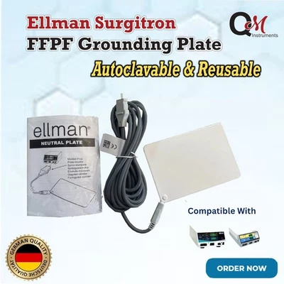 Ellman Surgitron 4.0 Dual RF 120 IEC Neutral Plate with Cable Autoclavable CE