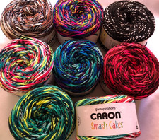 CARON SMASH CAKES- MANY COLORS- 8 OZ EA-DISCOUNT SHIPPING ON 2 OR MORE