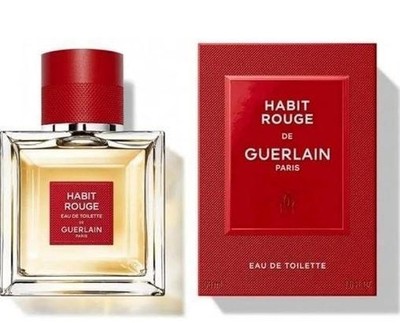 Habit Rouge De Guerlain Paris 100ml Eau De Toilette Spray Herrenduft 4949