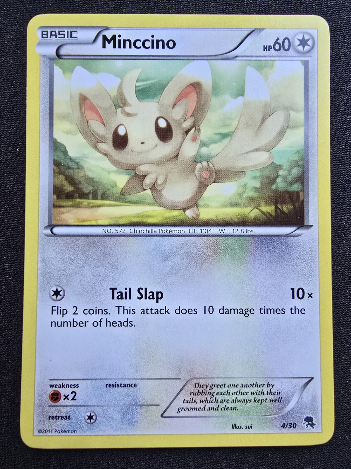Minccino - 4/30 - BW Trainer Kit (Zoroark) *NM-LP* Pokémon TCG
