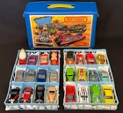 (24) Vintage 1970s-1980s Hot Wheels Blackwall Cars & Trucks Lot w/Matchbox Case