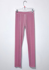 Crewcuts Girls Velours Leggings 10 Pink Elastic Waist Pull On Pants NWT