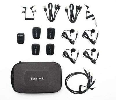 Blink 500 T4 4-Person Wireless Clip-On Microphone System with Lavaliers for Came
