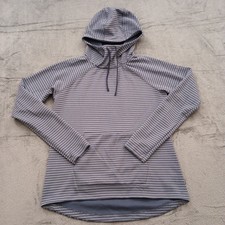 Columbia Hoodie Womens Medium Purple Striped Pullover Long Sleeve