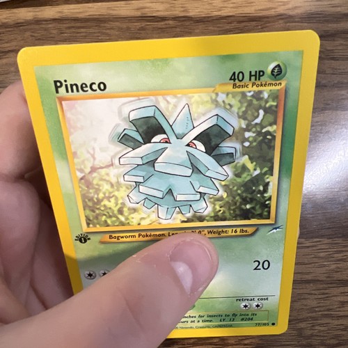Pineco 77/105 Neo Destiny - 1st Edition Near Mint Vintage Pokemon TCG - Picture 4 of 8