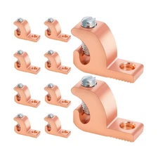 Swess 10 Packs Pool Bonding Lug, Screw Terminal, Copper, 4 AWG, 4-14 Wire Range