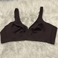 Cacique 44C Bra Brown Unlined Full Coverage No Wire Back Closure Wireless