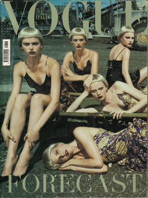 VOGUE Magazine July 2004 Italy July JESSICA STAM NAOMI CAMPBELL KNUTS 647 7