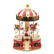 PALAIS ROYAL Carillon Natalizio Ruota Giostra di Natale con Movimento 19cm