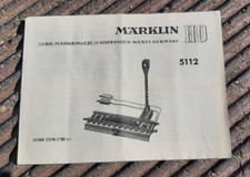 ORIG. ANLEITUNG MÄRKLIN ENTKUPPLUNGSGLEIS 5112 SPUR H0 WASCHZETTEL v. 01 / 1958