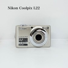 Nikon Coolpix L22 Digital Camera Champagne Gold Tested Excellent Condition
